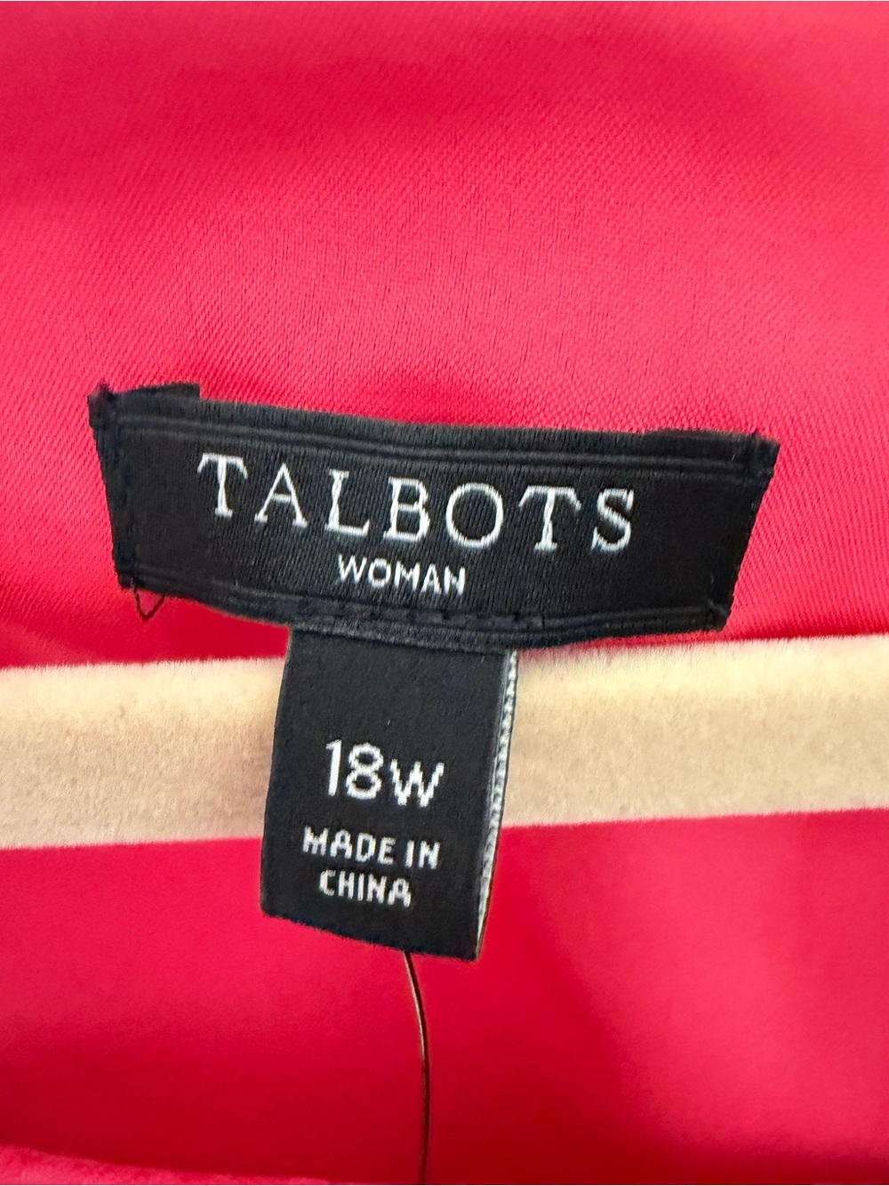 Talbots Woman 18W NWT Coral Pink Floral Jacquard Fit & Flare Dress - Picture 2 of 11